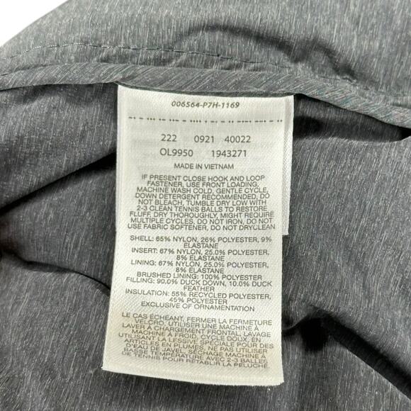 MOUNTAIN HARDWEAR Stretchdown Hoodie Gray Hooded Puffer Jacket Women's Large - Picture 6 of 7